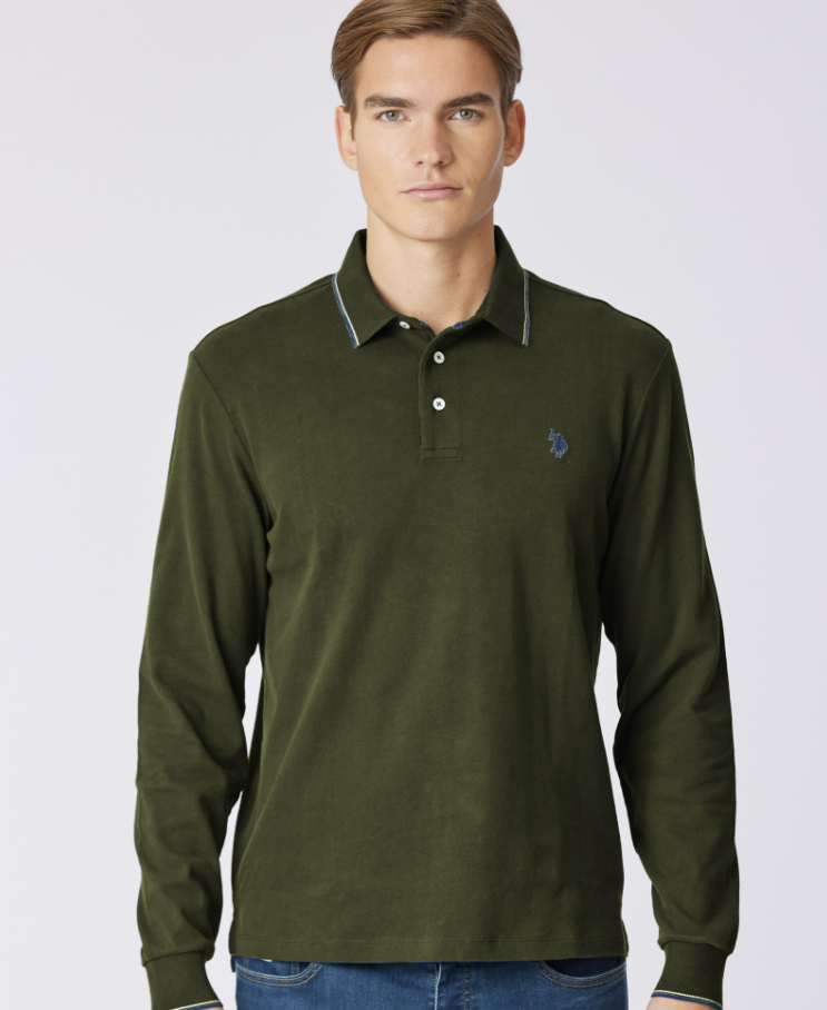 Polo manga larga ulla verde Us Polo Assn Polo manga larga ulla verde Us Polo Assn